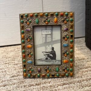 Vintage 2003 Target Mini Jeweled Stone Picture Frame - 2.5 X 3.5